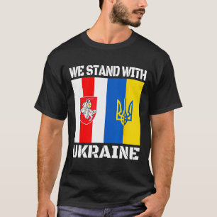 Camiseta Apoyo bielorruso a Ucrania Nosotros apoyamos a Ucr
