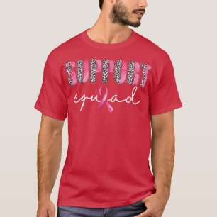 Camiseta Apoyo Cáncer de Mama De Guerrero Rosa De Squad Leo