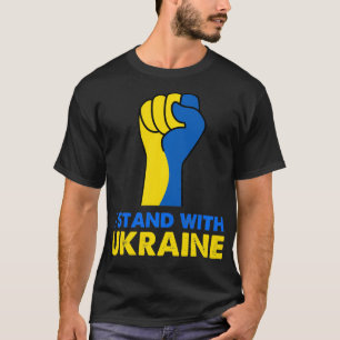 Camiseta Apoyo de bandera ucraniana a Ucrania