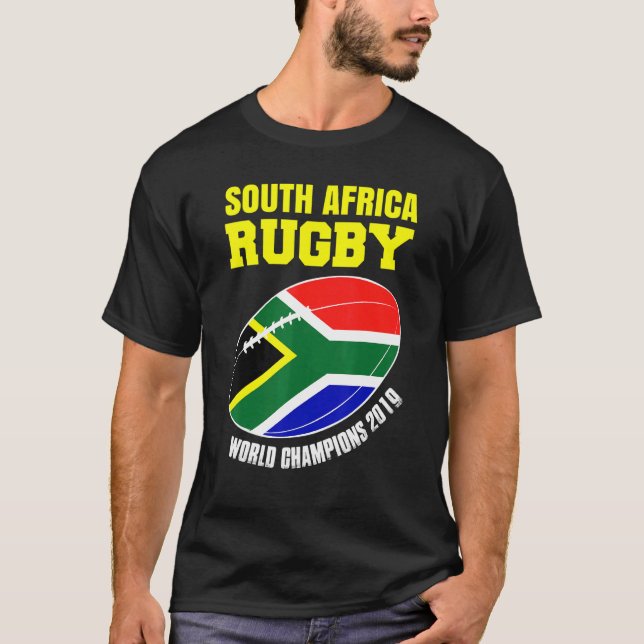 Camiseta Apoyo de los campeones mundiales de rugby de Sudáf (Anverso)