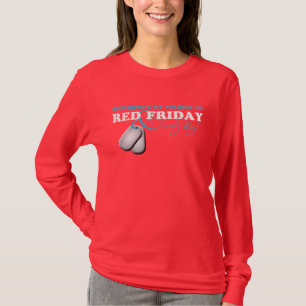 Camiseta Apoyo de mi soldado el viernes rojo y cada día