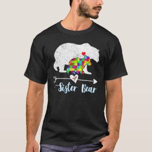 Camiseta Apoyo de oso hermano Awarene autista adulto autist