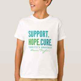 Camiseta apoyo de tourette Nombre personalizado Niños camis