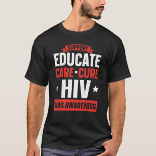 Camiseta Apoyo Educar Atención Curar Concienciación sobre V
