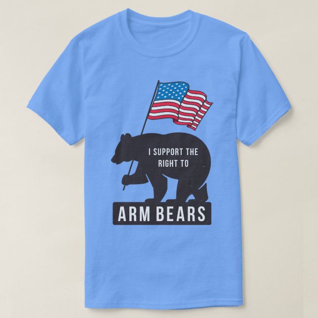 Camiseta Apoyo el derecho a los osos armados (Diseño del anverso)