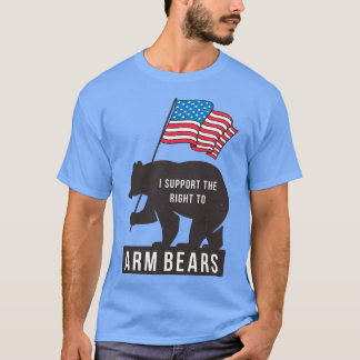 Camiseta Apoyo el derecho a los osos armados