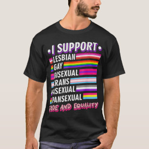Camiseta Apoyo el orgullo LGBTQ