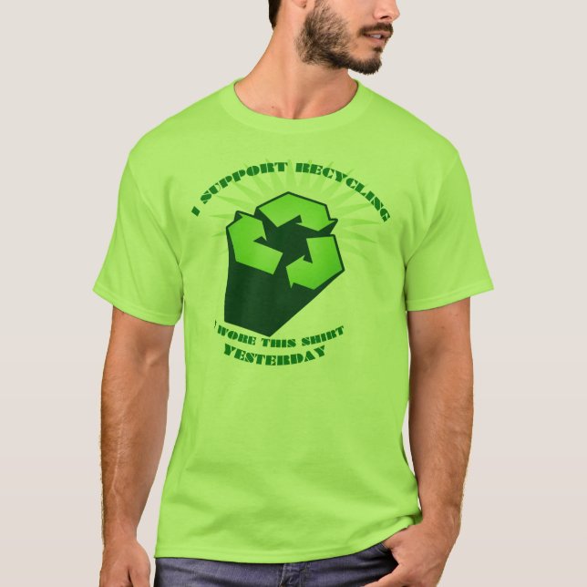 Camiseta Apoyo el reciclaje (Anverso)