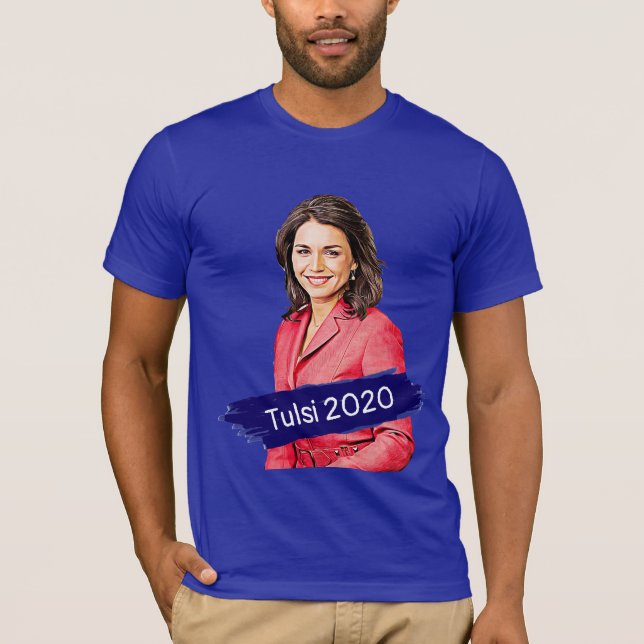 Camiseta Apoyo electoral de Tulsi 2020 (Anverso)