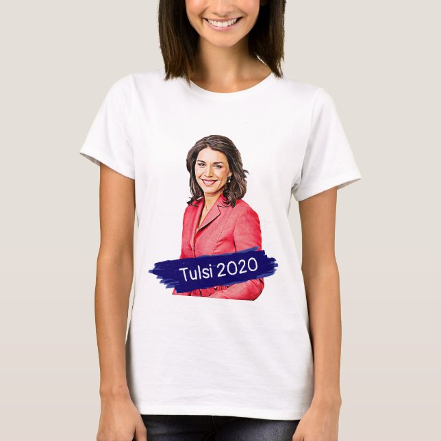 Camiseta Apoyo electoral de Tulsi 2020 (Anverso)