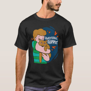 Camiseta Apoyo emocional a un niño abrazando al dueño de un