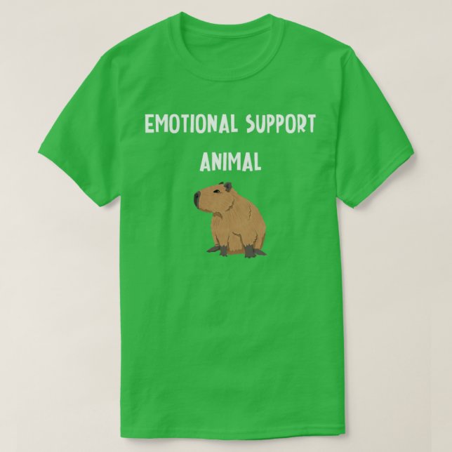 Camiseta Apoyo emocional Animal Capybara Shirt Trendy (Diseño del anverso)