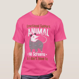 Camiseta Apoyo emocional Animal Opossum Feral Posum Trash