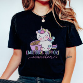 Camiseta Apoyo emocional de Rainbow Unicorn a favor del tra