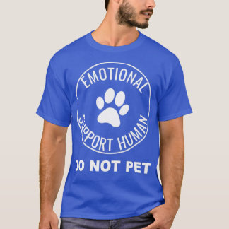 Camiseta Apoyo emocional Funny del Servicio de la ESA Human