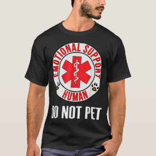 Camiseta Apoyo emocional Human Do Not Mascota Service Dog L
