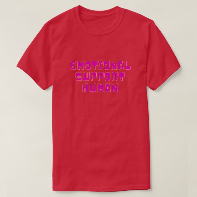 Camiseta Apoyo emocional humano (Diseño del anverso)