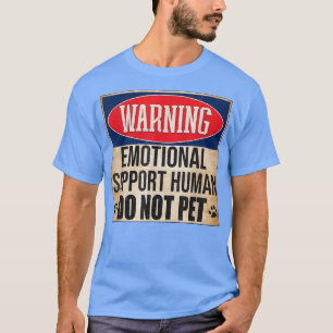 Camiseta Apoyo emocional Humano No Mascota Servicio Dog Hum