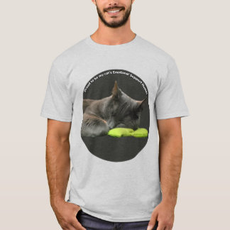 Camiseta Apoyo emocional humano para mi gato