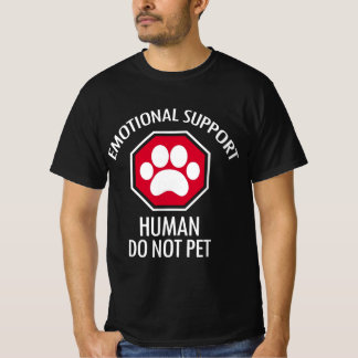 Camiseta Apoyo emocional No Mascota humano