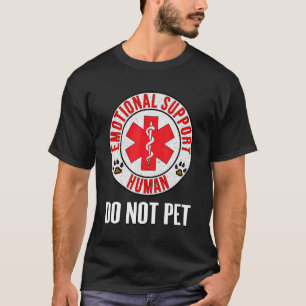 Camiseta Apoyo emocional No Mascota humano - Perro de servi