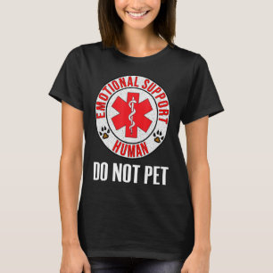 Camiseta Apoyo emocional No Mascota humano - Perro de servi