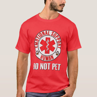 Camiseta Apoyo emocional No Mascota humano - Perro de servi