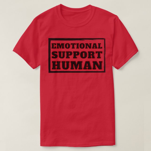 Camiseta Apoyo emocional simple humano (Diseño del anverso)