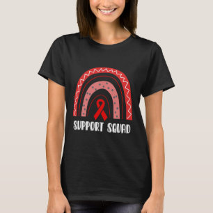 Camiseta Apoyo Escuadrón Arcoíris Rojo Concienciación sobre