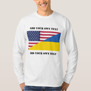 Camiseta Apoyo estadounidense al Cojín decorativo con Ucran