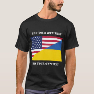 Camiseta Apoyo estadounidense al Cojín decorativo con Ucran
