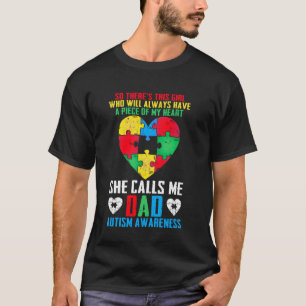 Camiseta Apoyo familiar al autismo Ella me llama papá Conci