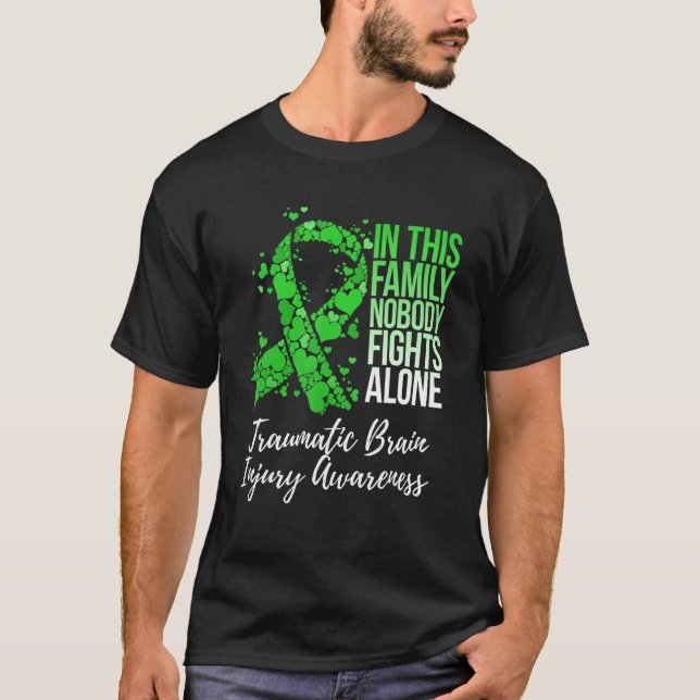 Camiseta Apoyo familiar Concienciación sobre lesiones cereb (Anverso)