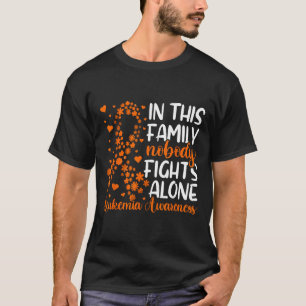 Camiseta Apoyo familiar Concienciación sobre leucemia