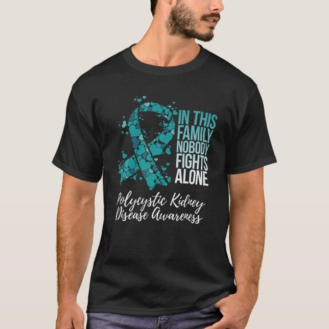 Camiseta Apoyo familiar Enfermedad renal poliquística PKD C (Anverso)