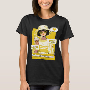 Camiseta Apoyo familiar juvenil y elegante contra el cáncer
