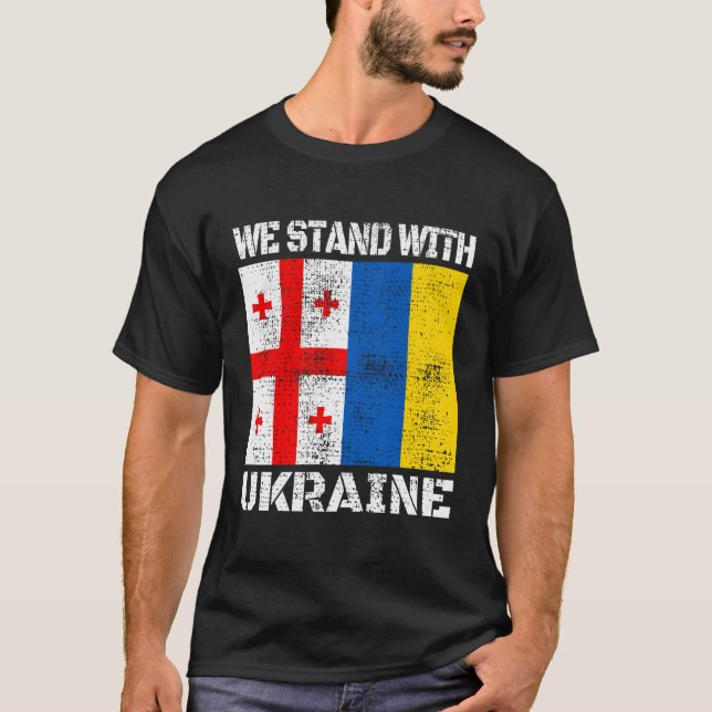 Camiseta Apoyo georgiano a Ucrania (Anverso)