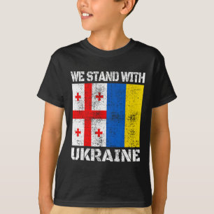 Camiseta Apoyo Georgiano a Ucranianos Nosotros Apoyamos a U