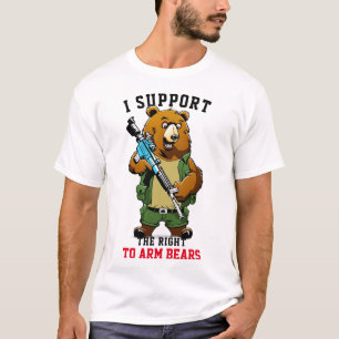 Camiseta Apoyo hilarante Derecho al Oso de Armas camisas gr