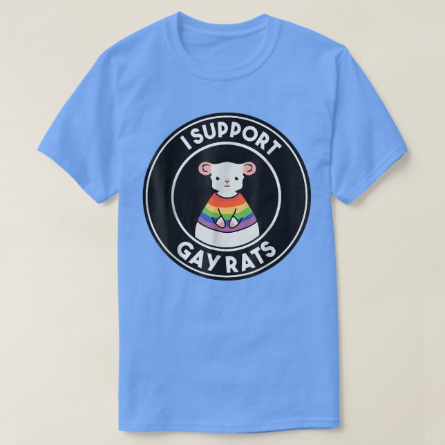 Camiseta Apoyo la celebración del Orgullo Boda de Ratas Gay (Diseño del anverso)