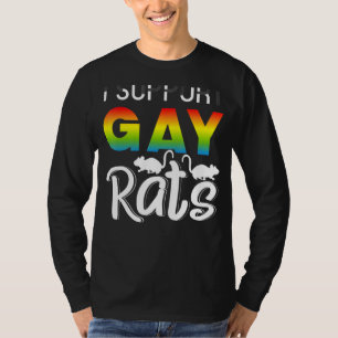 Camiseta Apoyo la celebración del Orgullo Boda de Ratas Gay