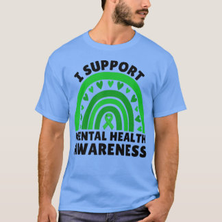 Camiseta Apoyo la Conciencia de la Salud Mental Terapeuta P