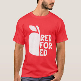 Camiseta Apoyo La Educación Pública Roja Para El Profesor D