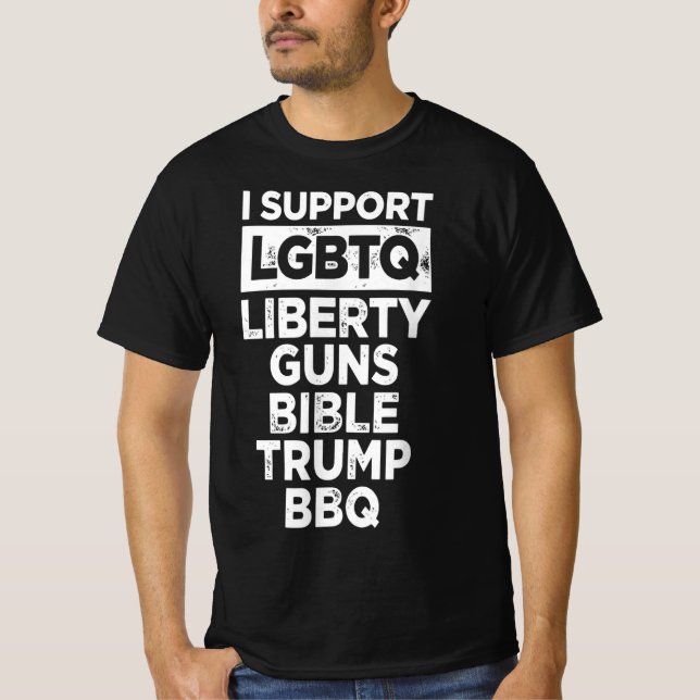 Camiseta Apoyo la libertad LGBTQ| Graciosa barbaridad (Anverso)