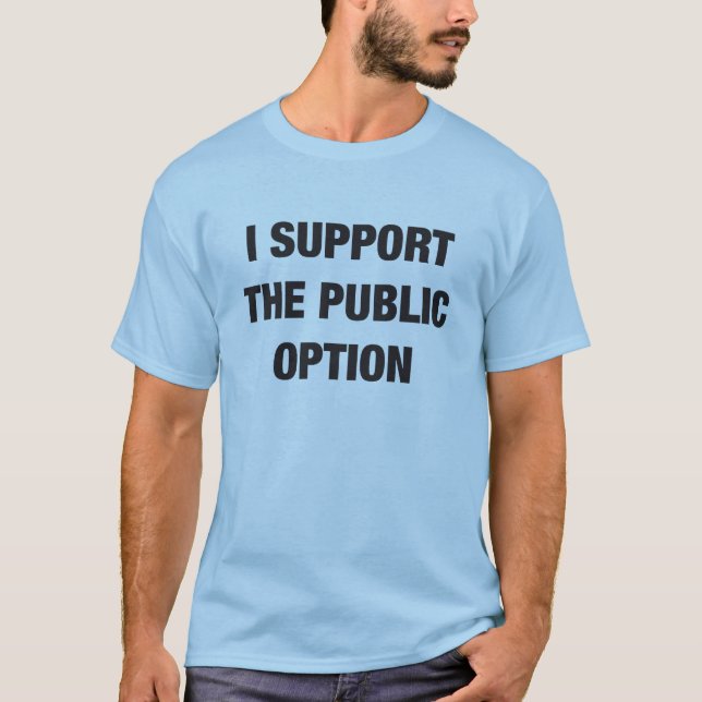 Camiseta Apoyo la opción pública (Anverso)