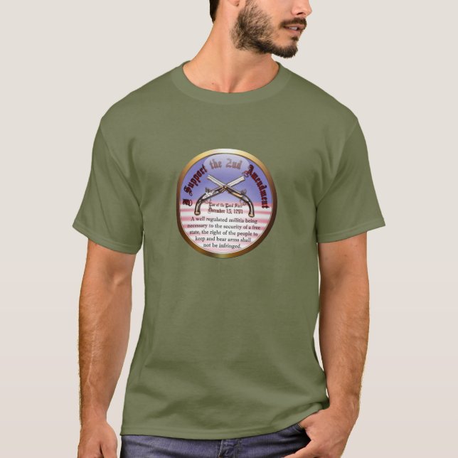 Camiseta Apoyo la segunda enmienda (Anverso)