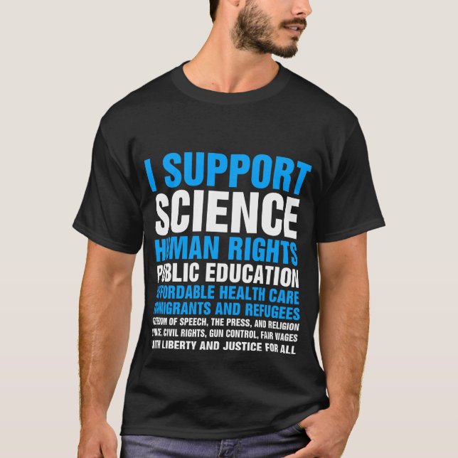 Camiseta Apoyo las causas progresistas liberales democrátic (Anverso)