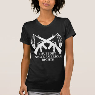 Camiseta Apoyo las derechas del nativo americano