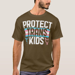 Camiseta Apoyo Lgbt Proteger Mes Del Orgullo Trans Para Niñ