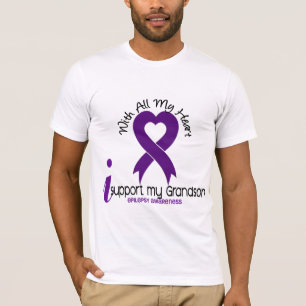 Camiseta Apoyo mi epilepsia del nieto